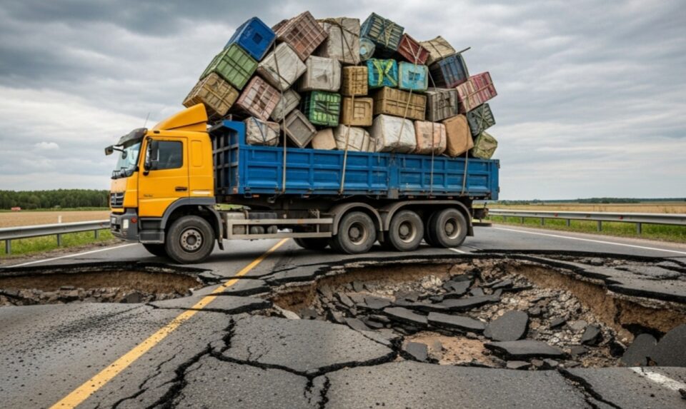 Kendaraan Over Dimension dan Over Loading (ODOL) | Sumber : Generate AI